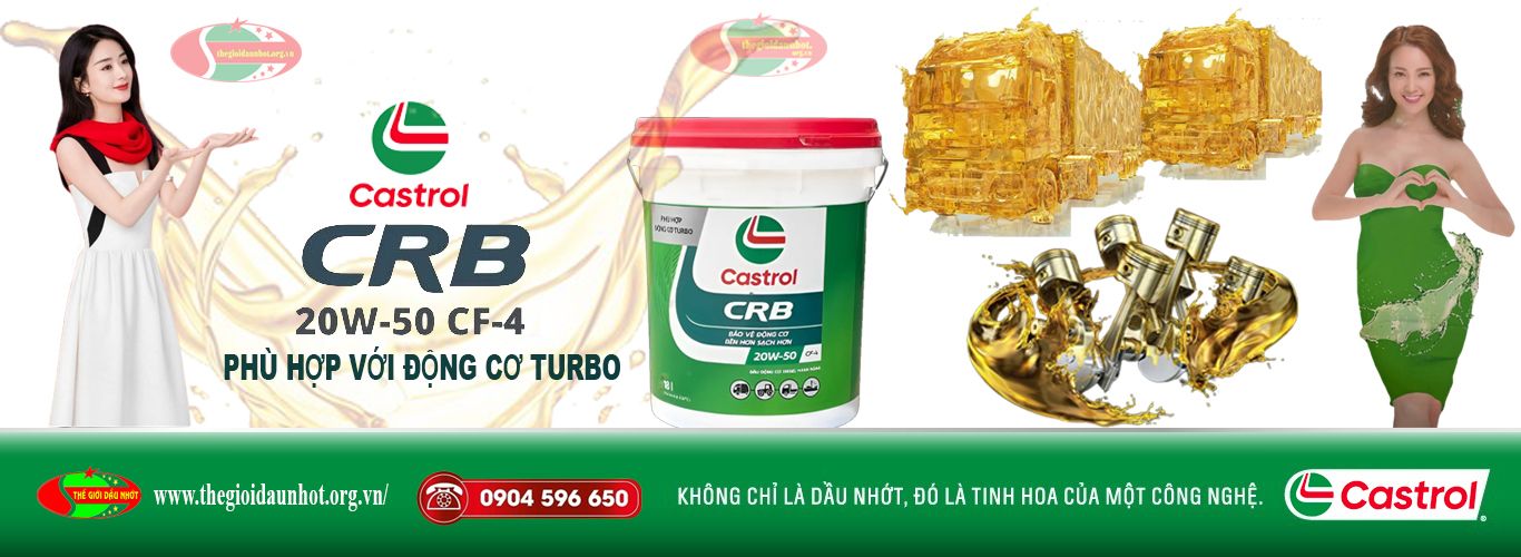 Đại lý phân phối dầu nhớt Castrol _Sản phẩm Catrol CRB CF-4 _20W-50