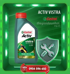 Dầu nhớt castrol Activ Vistra 4T Chai 0.8 Lít