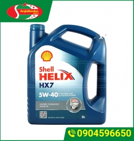  Shell Helix  HX7 5W-40  loại 5 Lít