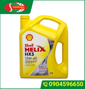 Dầu động cơ xe ô tô Shell Helix 15W - 40 Loại 4 Lít