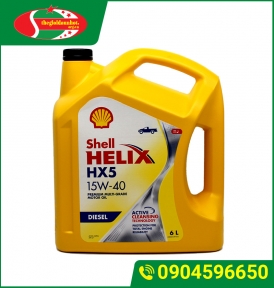  Dầu động cơ xe ô tô Shell Helix  15W - 40 Loại 6 Lít